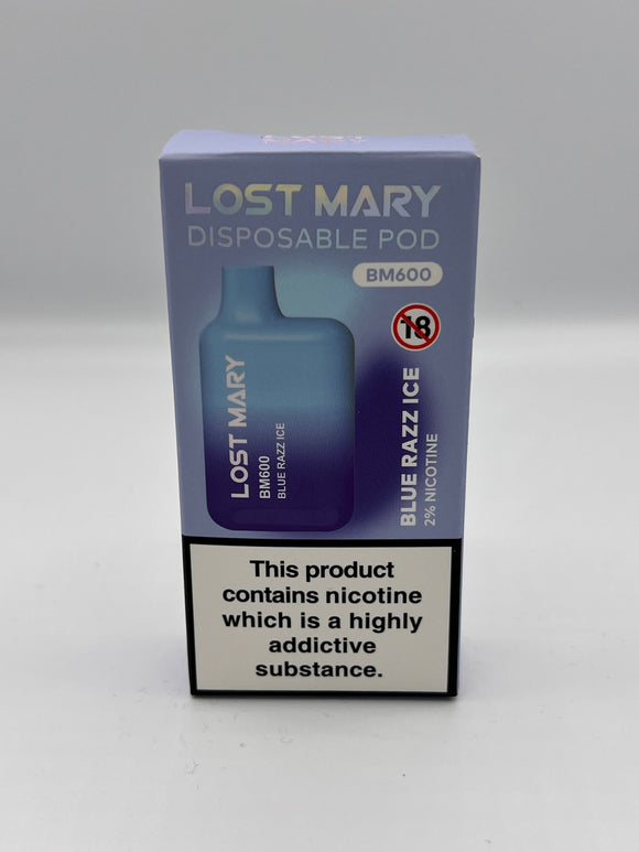 LOST MARY BM600 BLUE RAZZ ICE