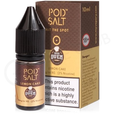 LEMON CAKE NIC SALT E-LIQUID BY POD SALT & BAKER'S OVEN