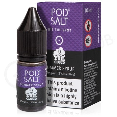 SUMMER SYRUP NIC SALT E-LIQUID BY POD SALT & EVIL CLOUD